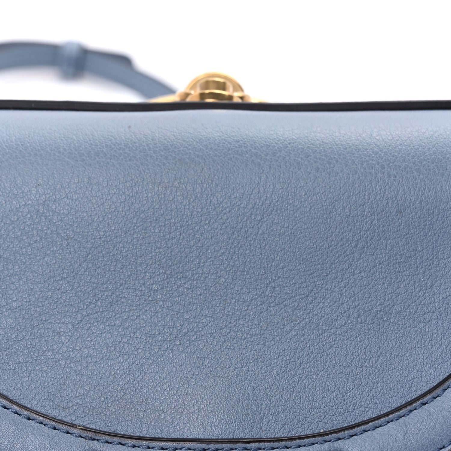 Chloe Calfskin Small Nile Bracelet Minaudiere Bag  Washed Blue 6 of 8