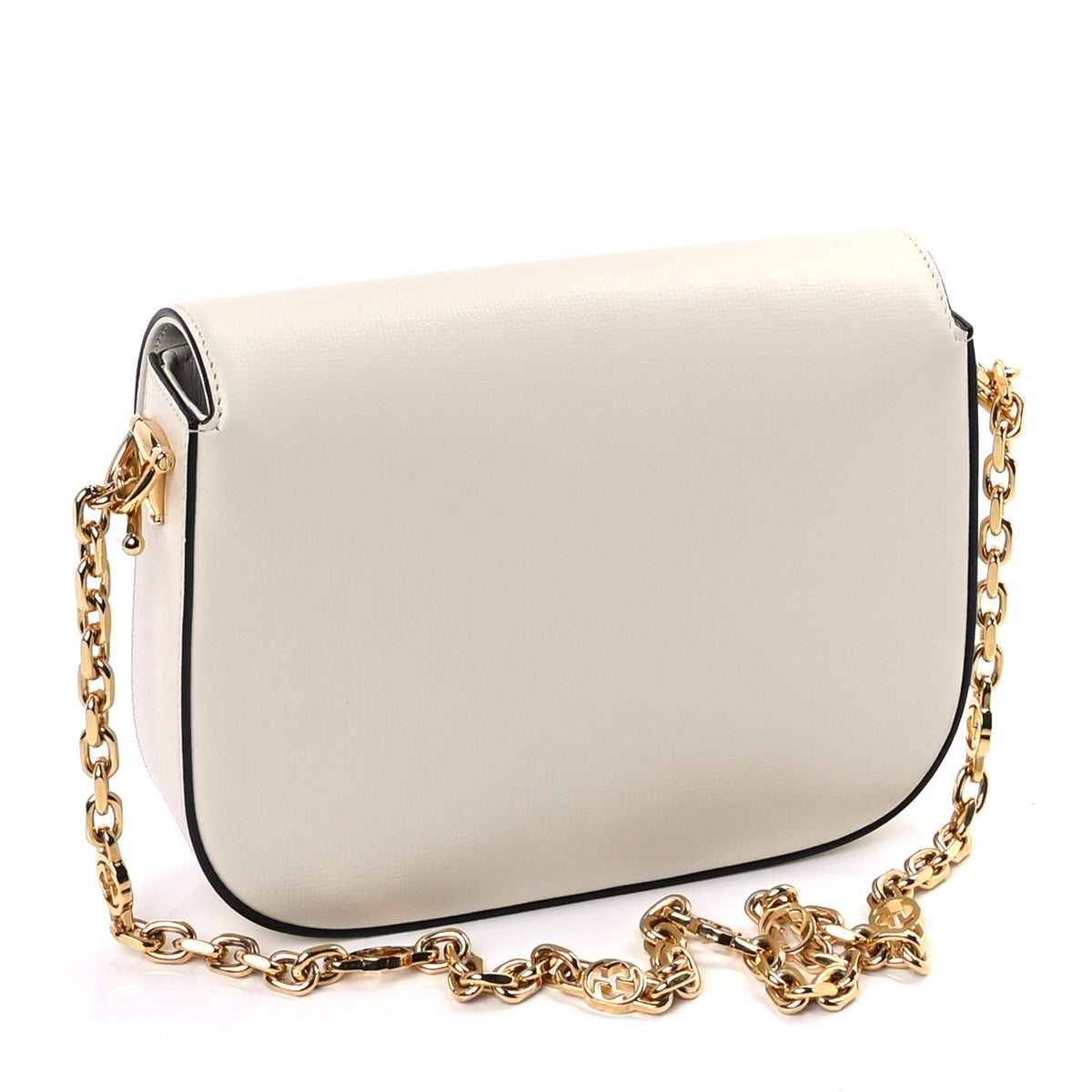 Gucci Azalea Calfskin Mini Crystal Horsebit 1955 Shoulder Bag Mystic White 2 of 8