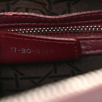 Christian Dior Lambskin Cannage Medium Lady Dior Burgundy 7 of 13