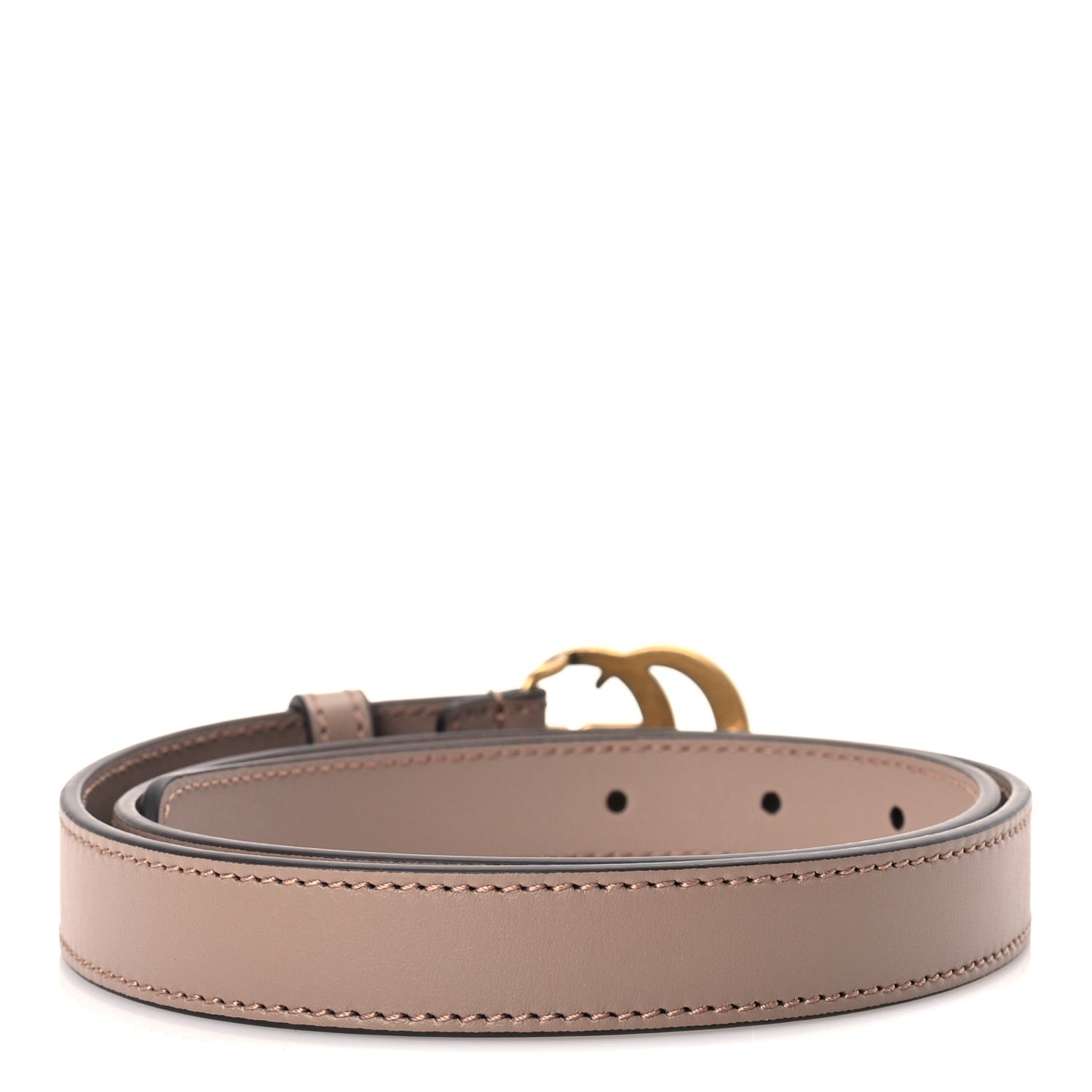 Gucci Calfskin Double G 20mm Belt 75 30  Porcelain Rose 2 of 5