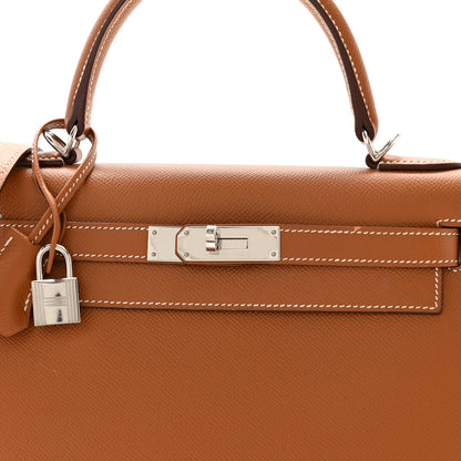 Hermes Epsom Kelly Sellier 28 Gold 8 of 10