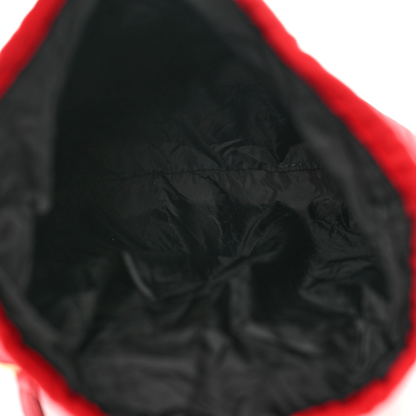 Nylon Vela Reversible Travel Pouch Black Rosso