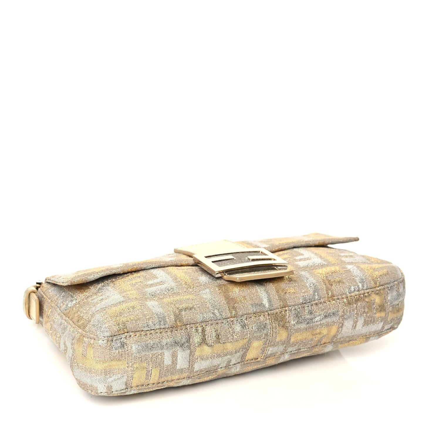 Metallic Lurex Zucca Baguette Gold Silver