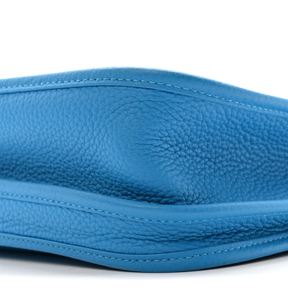 Hermes Taurillon Clemence EVELYNE III PM Bleu Frida 10 of 14