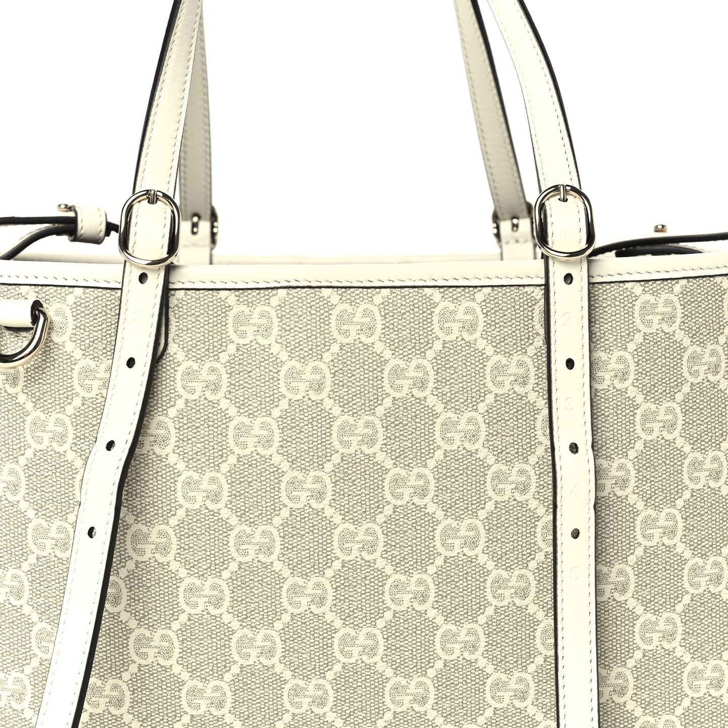 Supreme Monogram Emblem Medium Tote Bag Mystic White Oatmeal