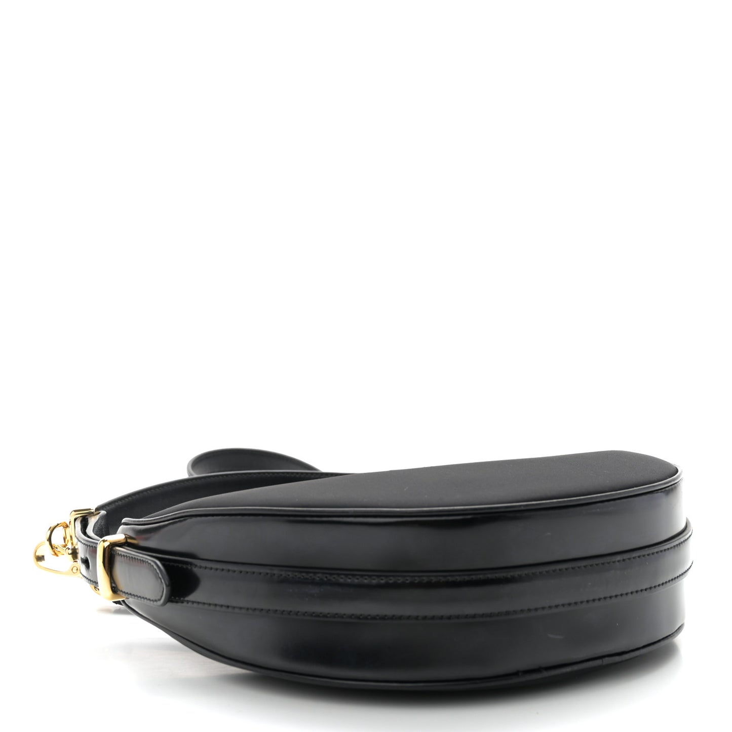 Re-Nylon Spazzolato Small Arque Shoulder Bag Black