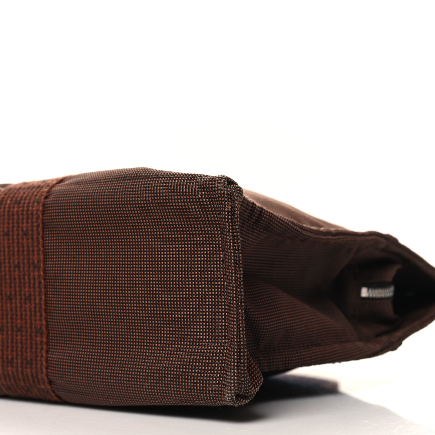 Hermes Canvas Herline MM Tote Brown 10 of 11