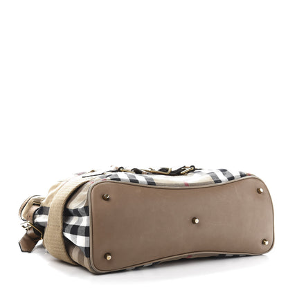 Burberry House Check Sheldon Tote Tan 4 of 13