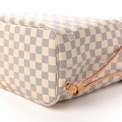 Louis Vuitton Damier Azur Neo Neverfull MM Rose Ballerine 7 of 11