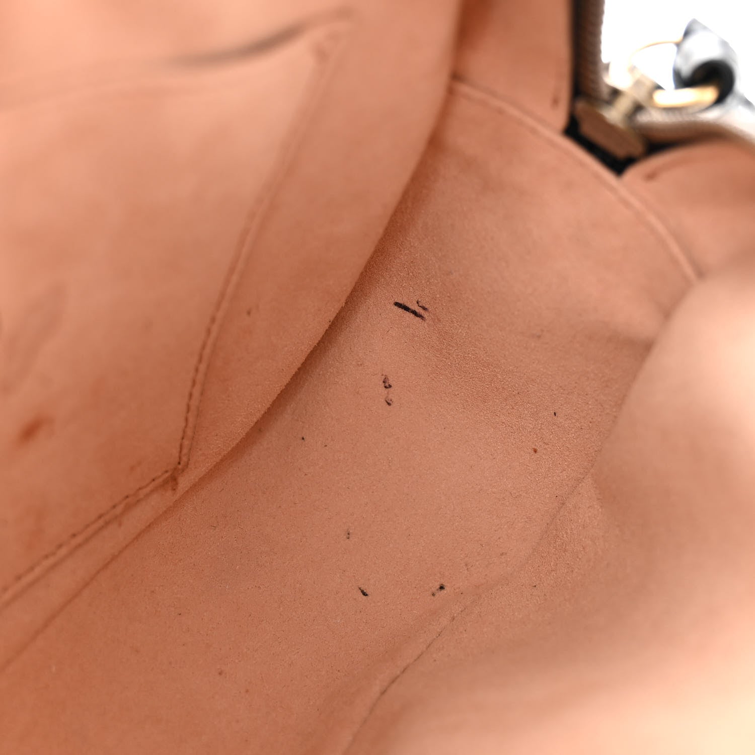 Gucci Calfskin Matelasse Small GG Marmont Chain Shoulder Bag Black 13 of 14