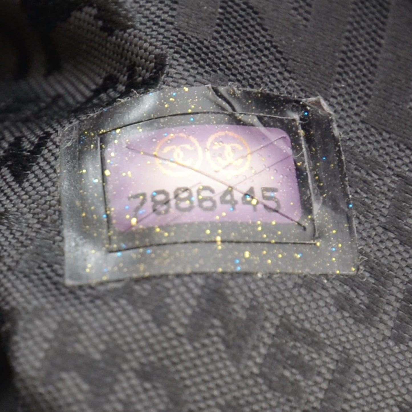 Lambskin Flap Bag Black Beige