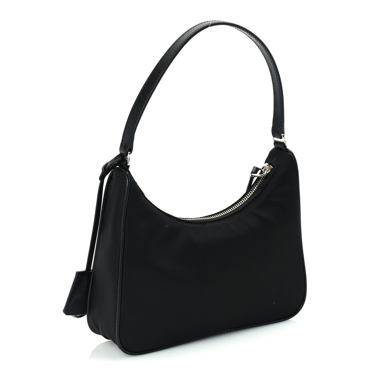 Prada Tessuto Nylon Saffiano Mini Re-Edition 2005 Bag Black 2 of 8