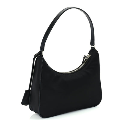 Prada Tessuto Nylon Saffiano Mini Re-Edition 2005 Bag Black 2 of 8