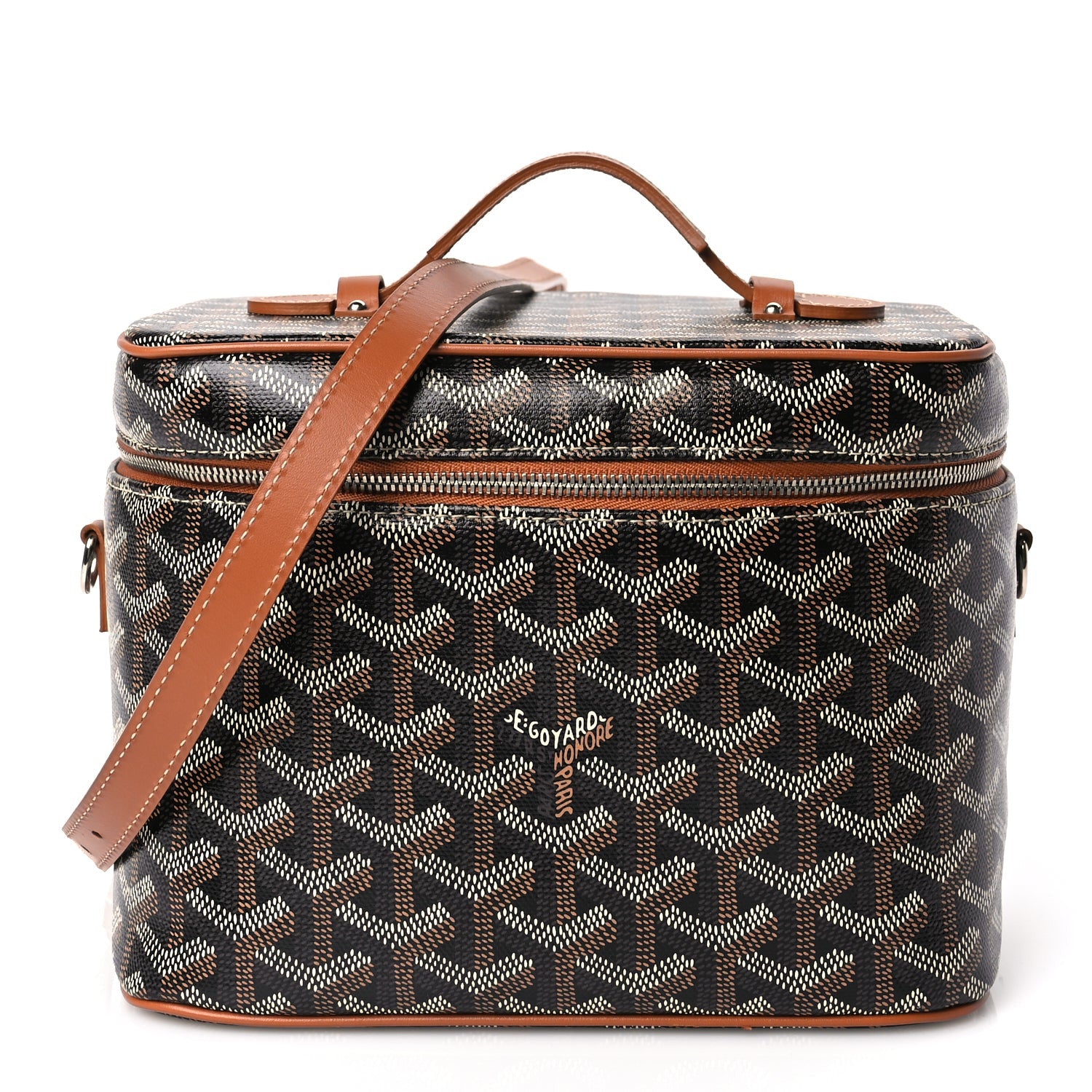 Goyard ine Muse Vanity Case Black Gold 1 of 8