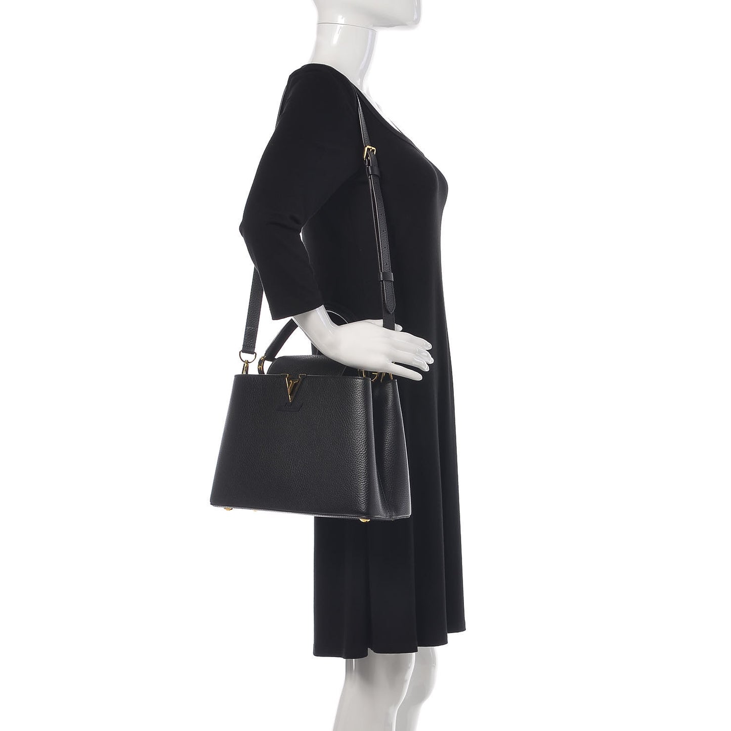 Taurillon Capucines PM Black