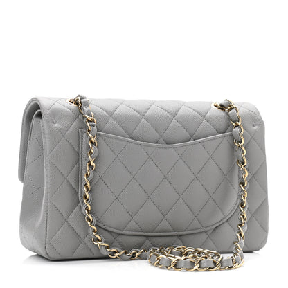 Chanel Caviar Quilted Small Double Flap Grey 4 of 11