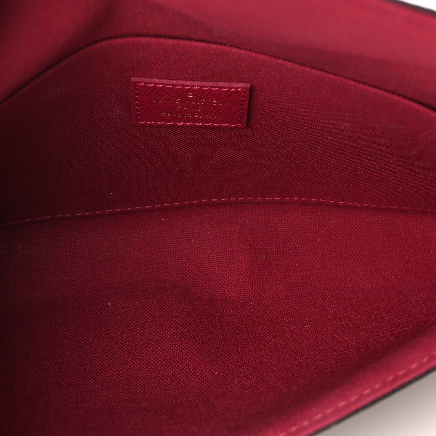Monogram Pochette Felicie Chain Wallet Fuchsia