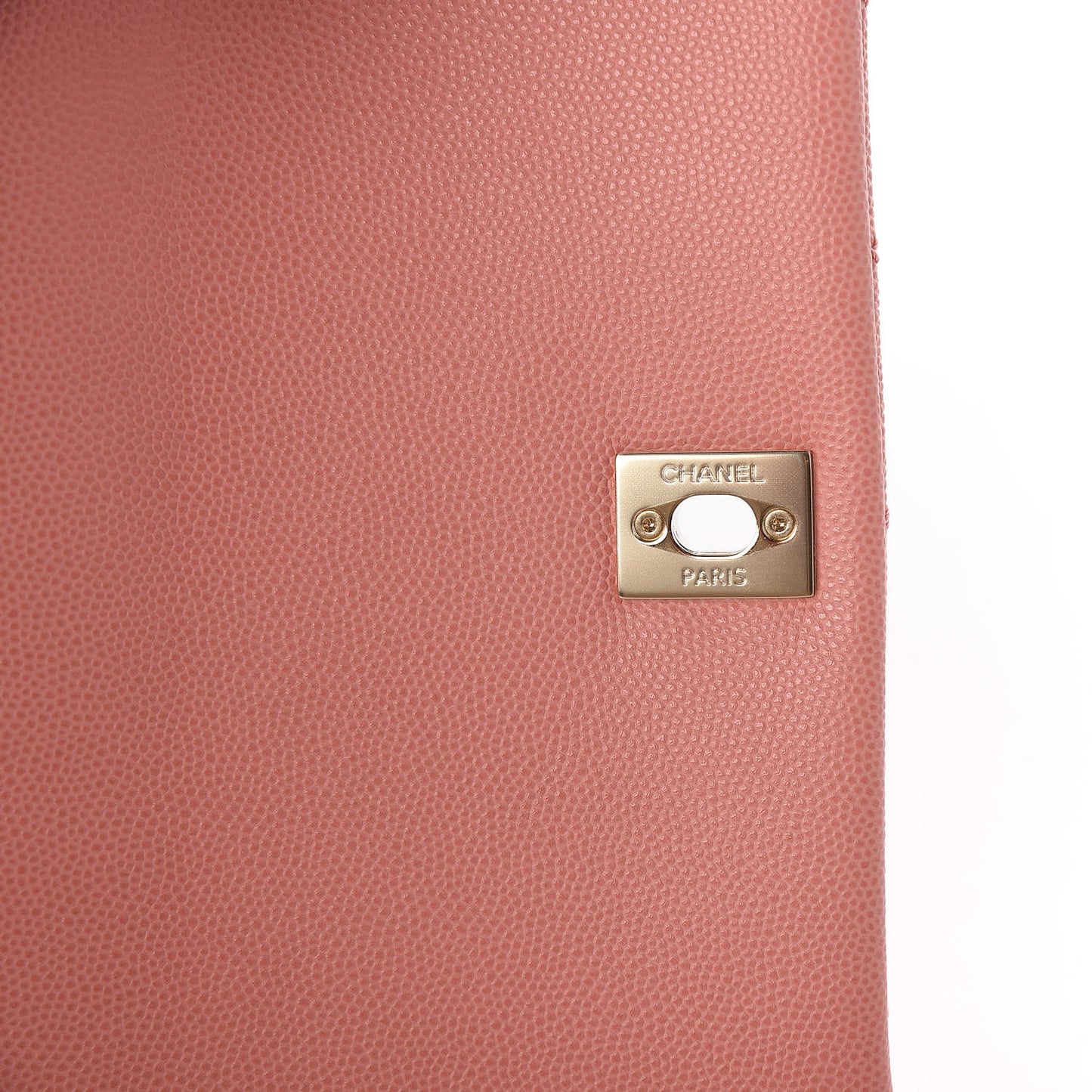 Caviar Quilted Mini Coco Handle Flap Pink