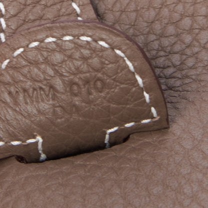 Hermes Taurillon Clemence Evelyne III PM Etoupe 7 of 8