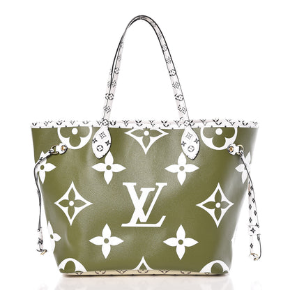 Louis Vuitton Monogram Giant Neverfull MM Kaki 3 of 14
