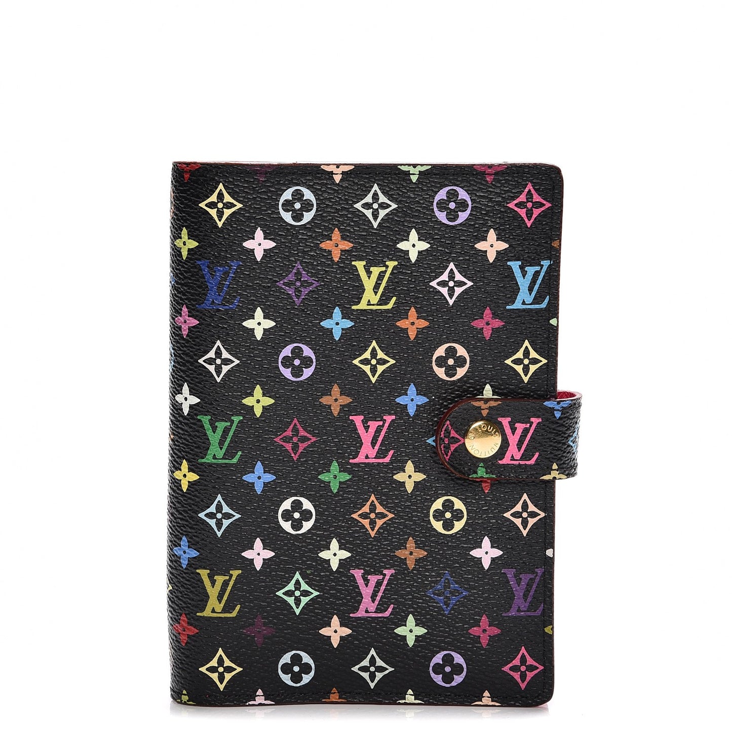 Monogram Multicolor Small Ring Agenda Cover Black Grenade