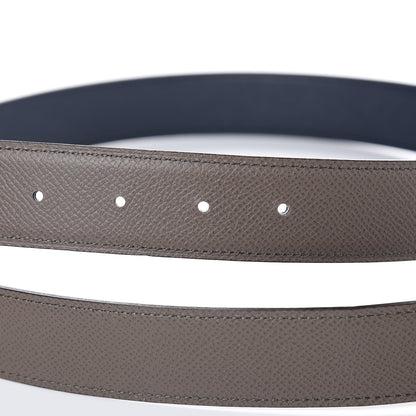 Hermes Epsom 32mm H Belt 90 Etain Bleu Saphir 5 of 7