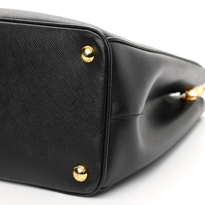 Prada Saffiano Medium Galleria Double Zip Tote Black 8 of 9