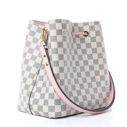 Louis Vuitton Damier Azur Neonoe MM Eau De Rose 3 of 10