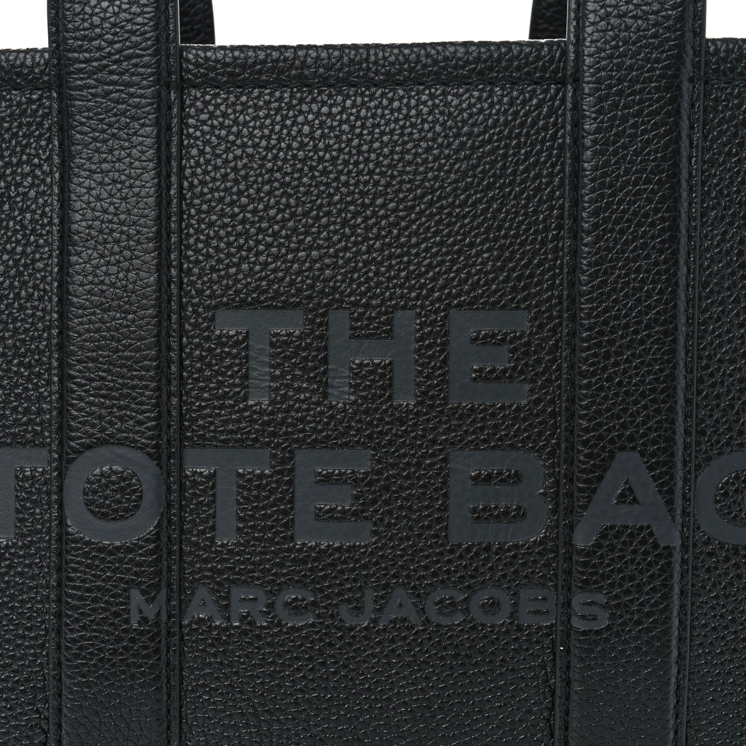 Marc Jacobs Grained Calfskin Small The Tote Bag Black 8 of 10