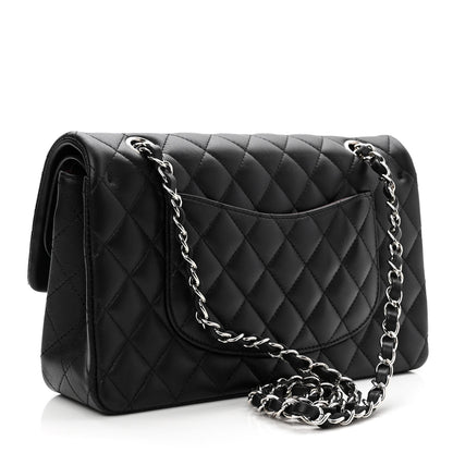 Chanel Lambskin Quilted Medium Double Flap Black 3 of 11