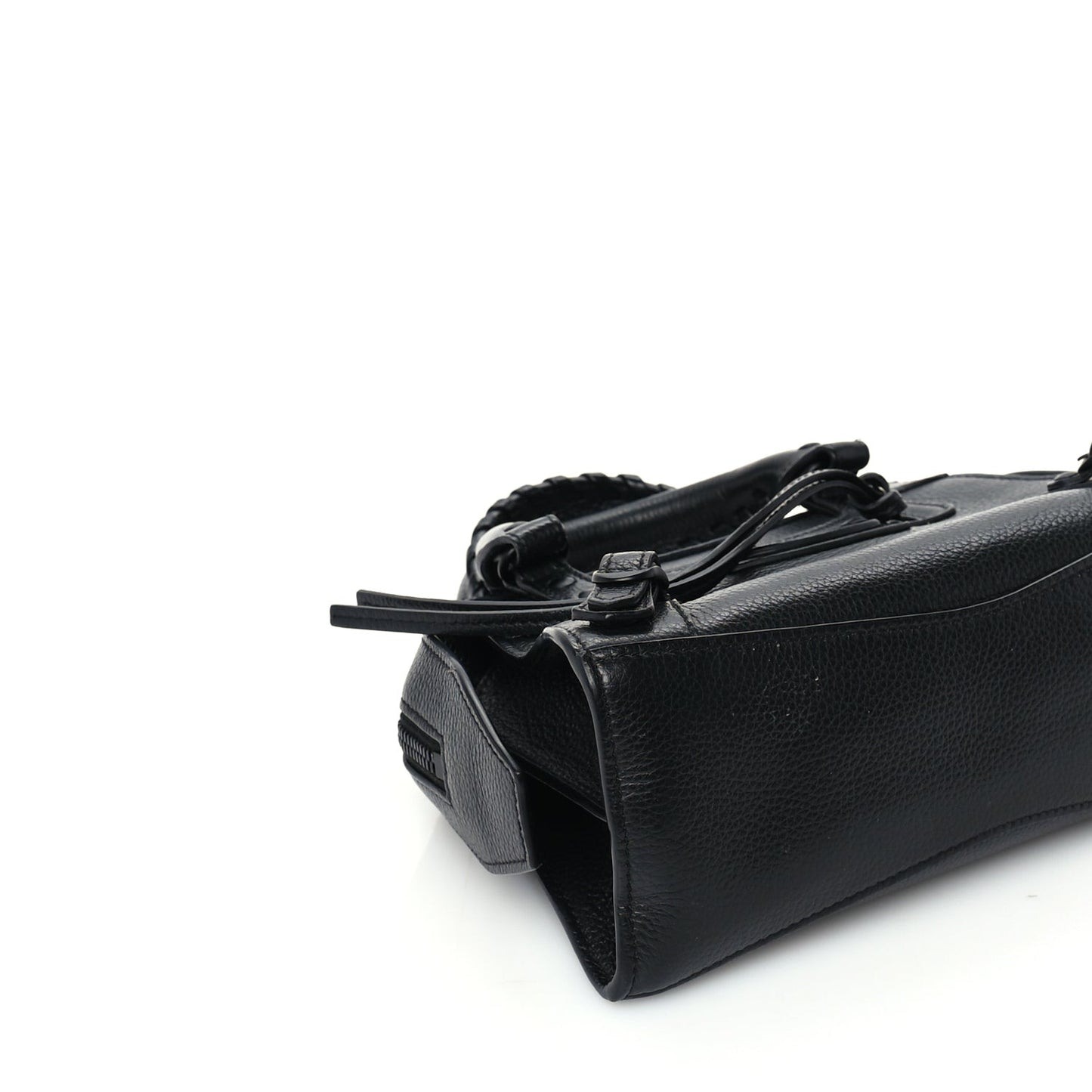 Grained Calfskin Neo Classic Black Hardware Mini City Black Black