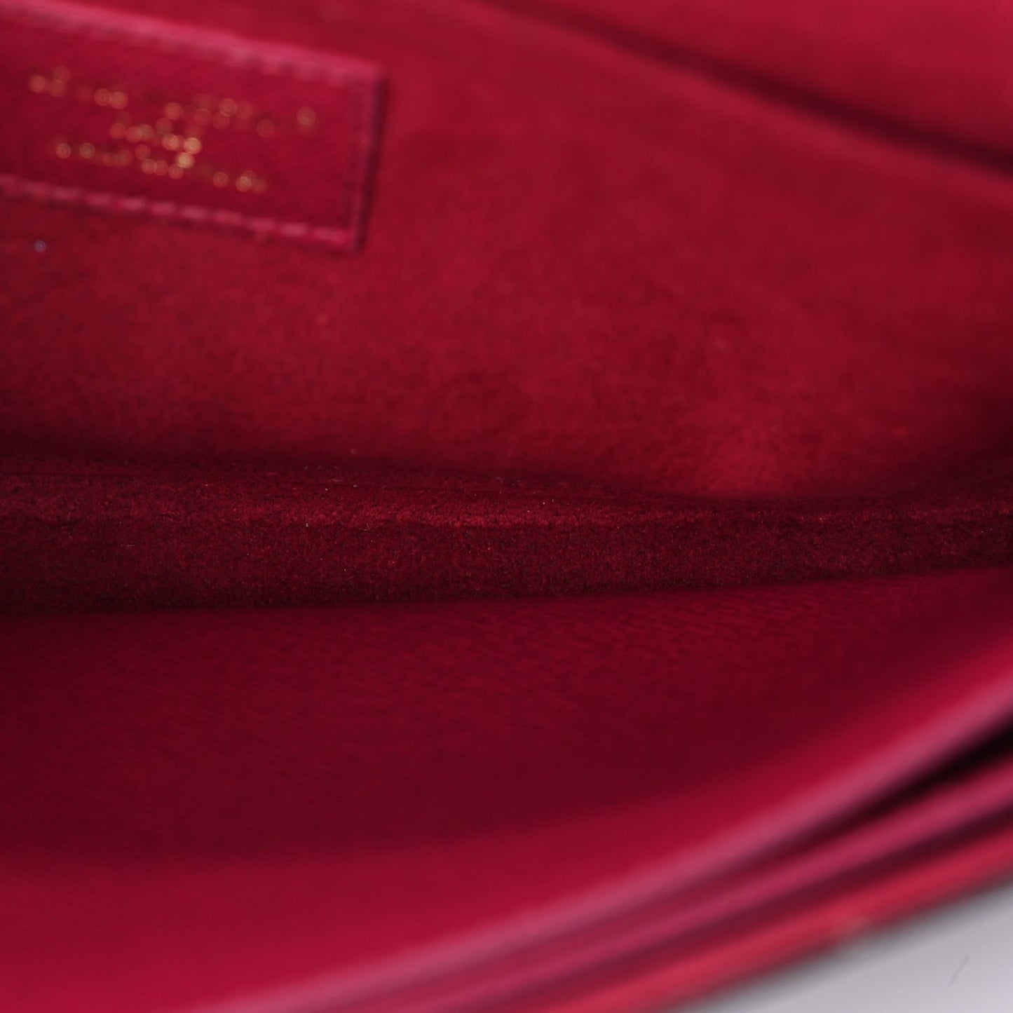 Monogram Pochette Felicie Chain Wallet Fuchsia