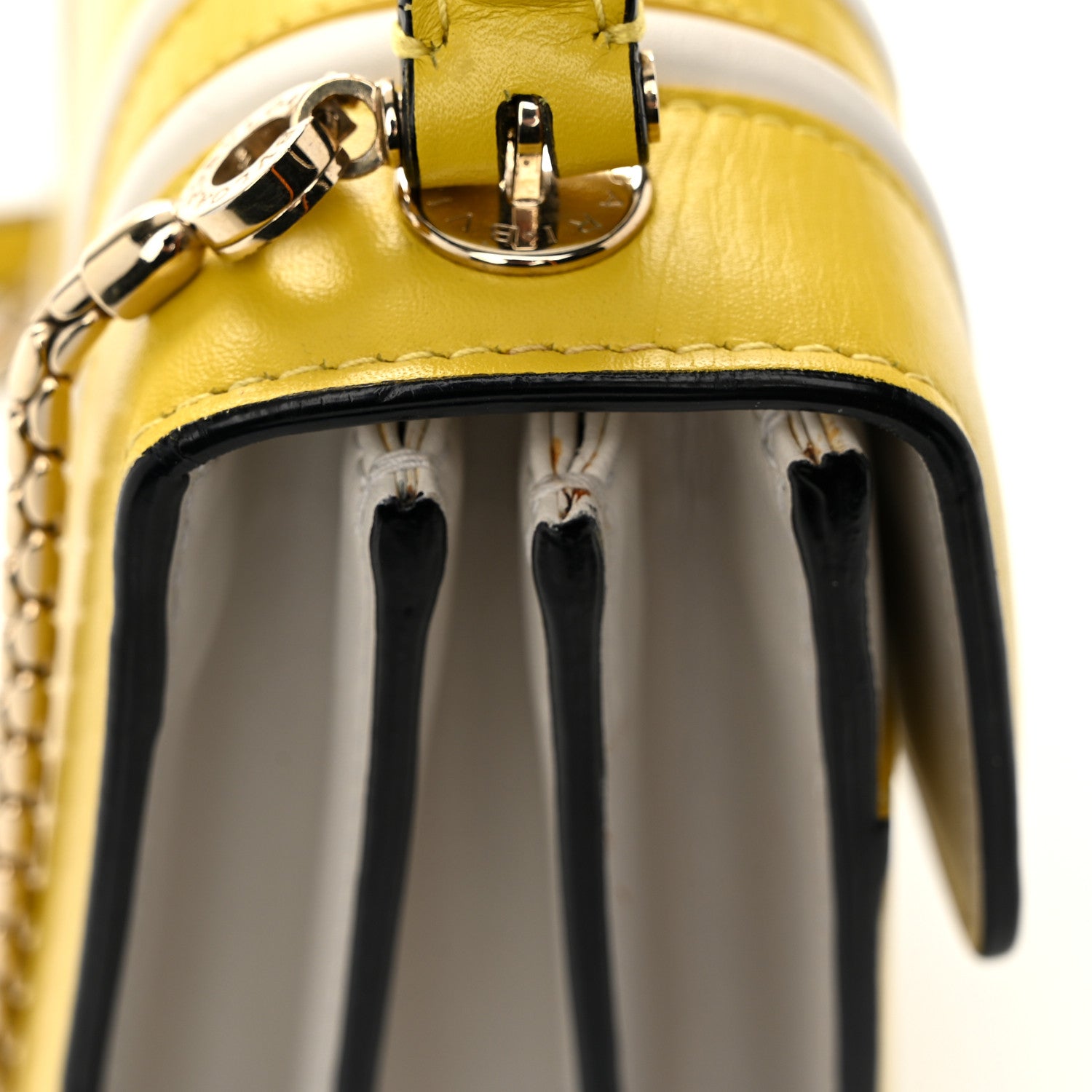 Bulgari Calfskin Serpenti Forever Top Handle Yellow White 14 of 14