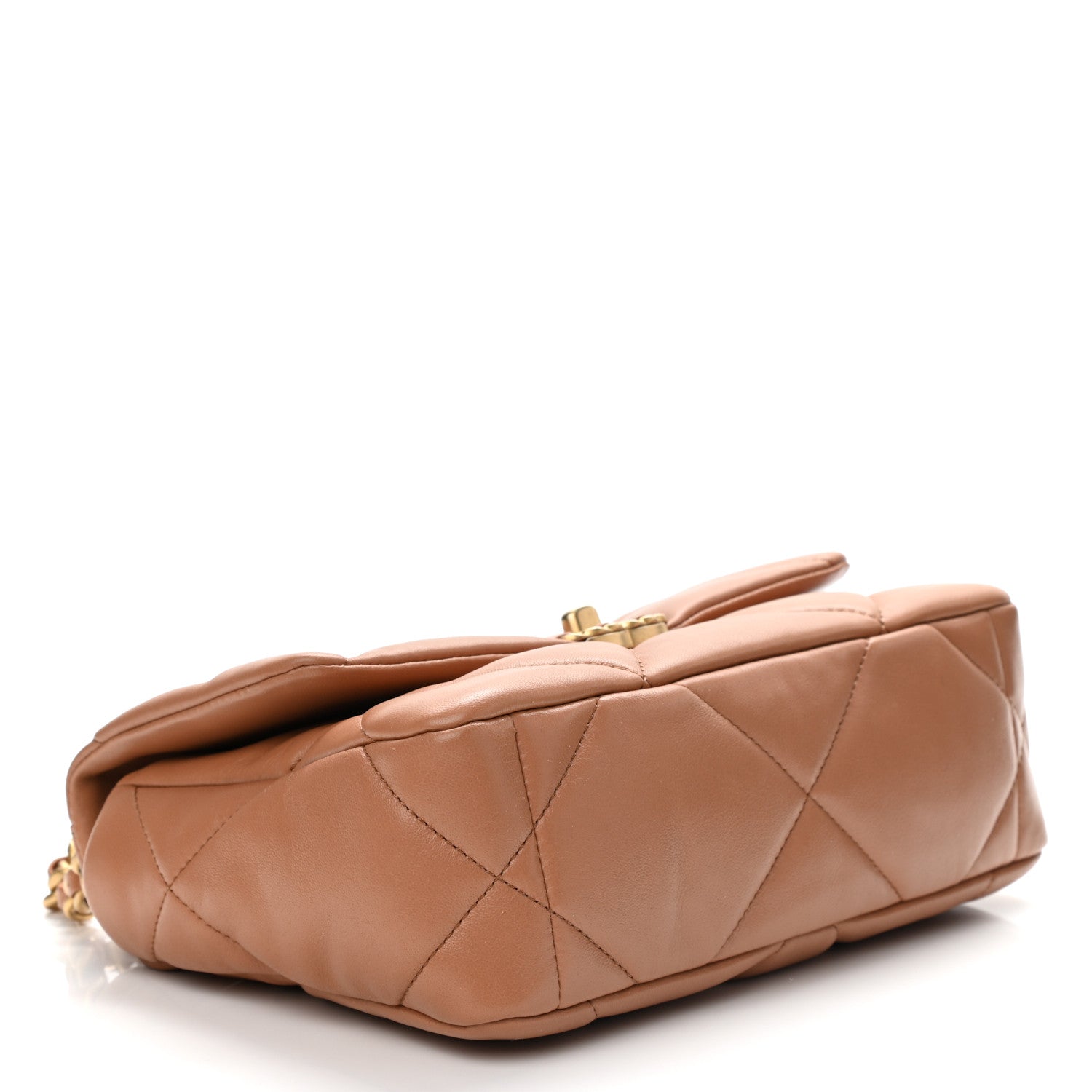 Chanel Lambskin Quilted Medium Chanel 19 Flap Brown 4 of 11