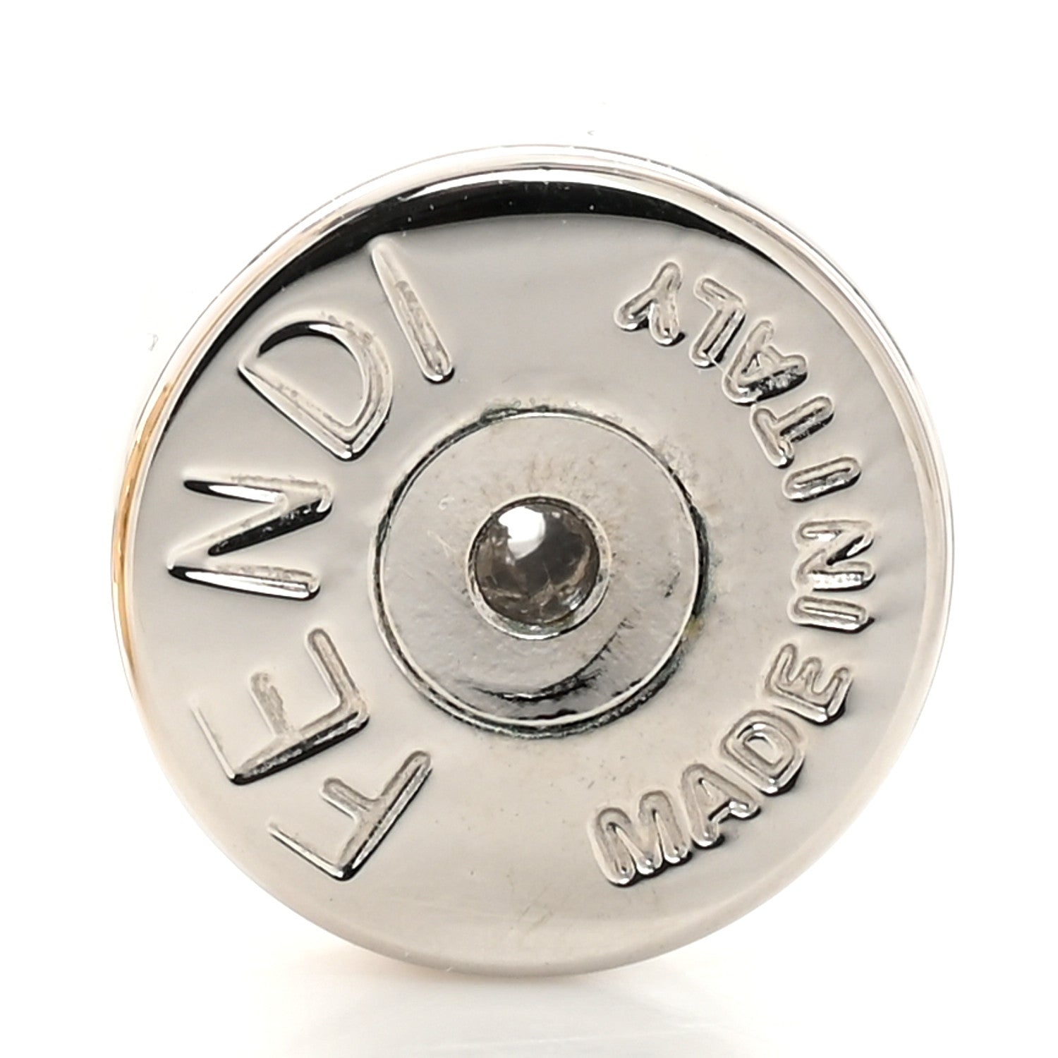 Fendi Metal FF Hoop Earrings Gold Silver 6 of 7