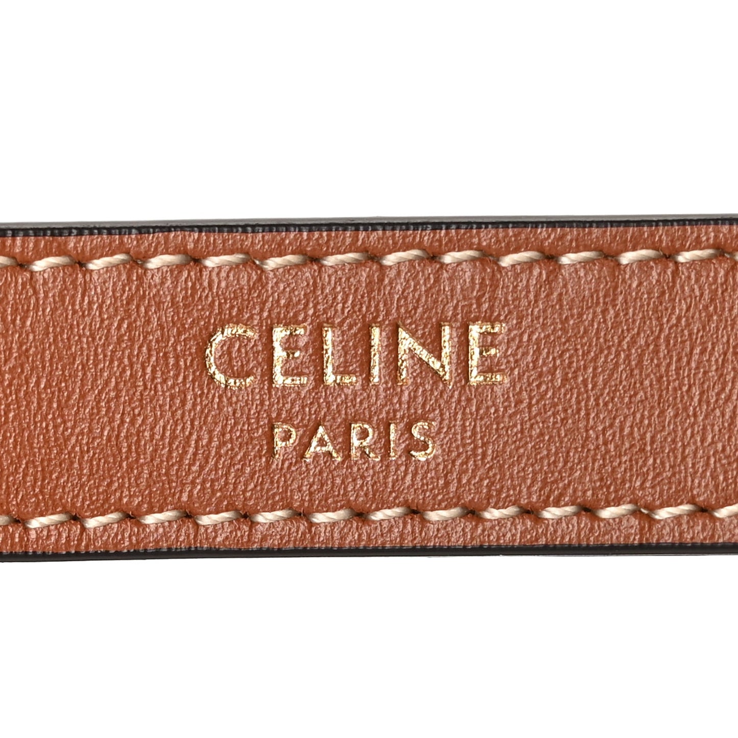 Canvas Calfskin Mini Ava Triomphe Shoulder Bag Tan