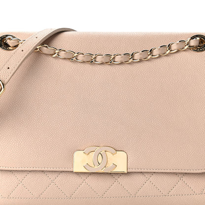 Chanel Caviar Quilted Flap Light Beige 11 of 11