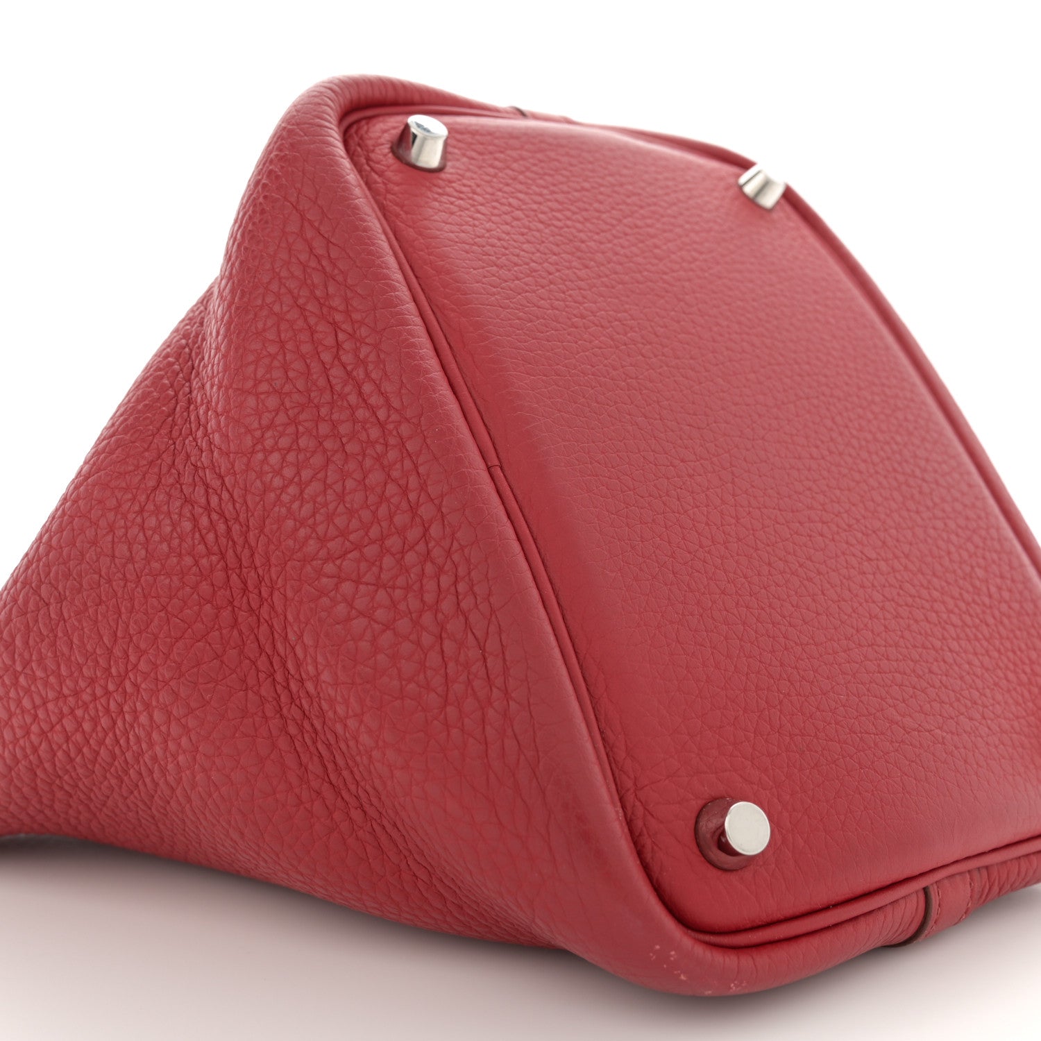 Hermes Taurillon Clemence Picotin Lock 18 PM Rubis 14 of 14