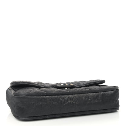 Chanel Coated Canvas Quilted Le Marais Flap Black 4 of 9