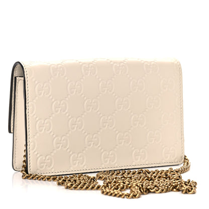 Gucci Guccissima Mini Cherry Chain Bag White 3 of 12