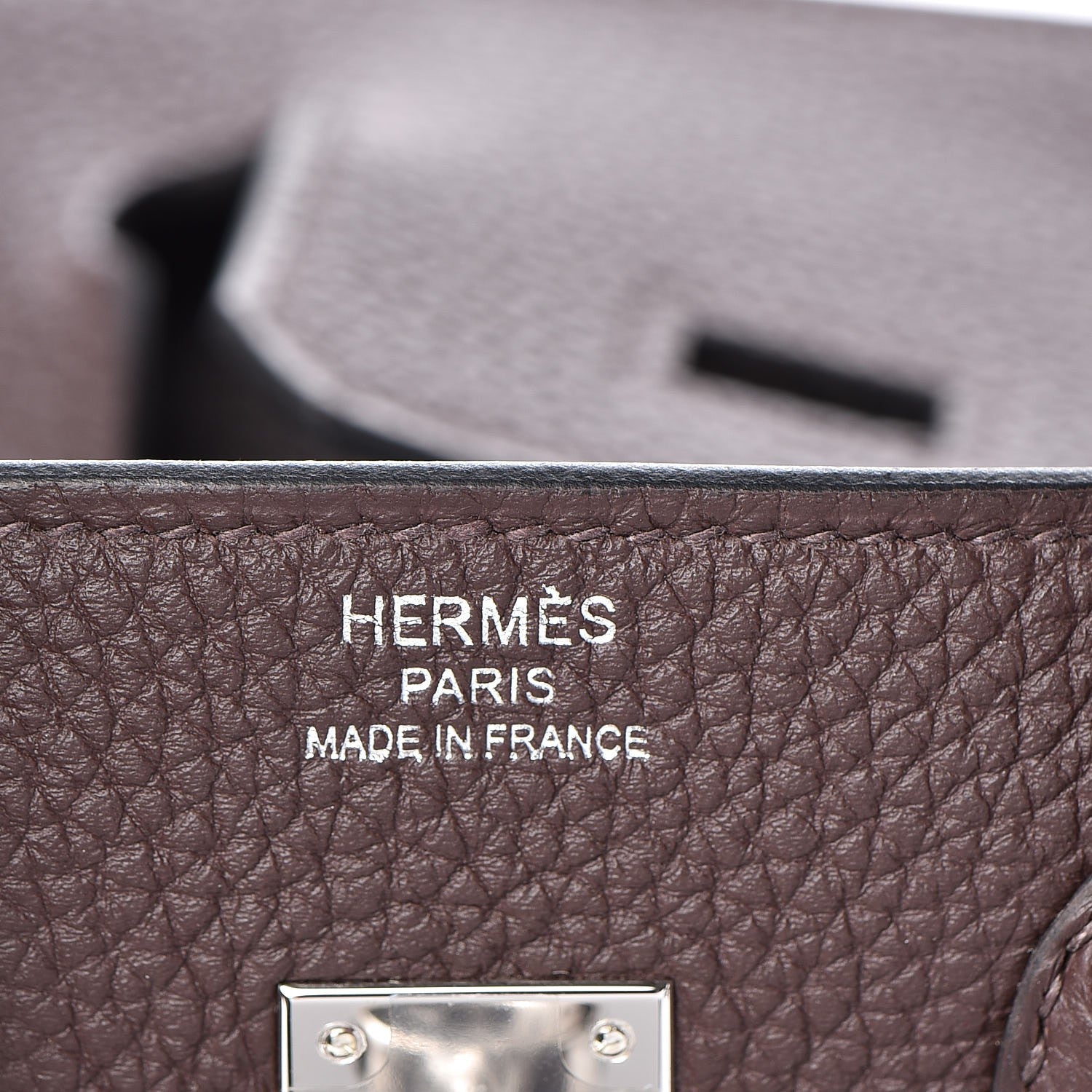 Hermes Togo Birkin 25 Chocolate 19 of 34