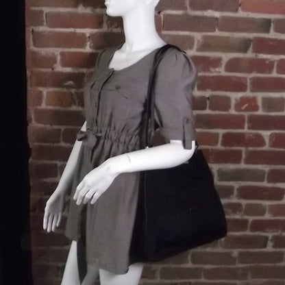 Bottega Veneta Nylon Shoulder Bag Black 2 of 11