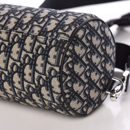 Christian Dior Oblique Roller Messenger Bag Blue 8 of 9