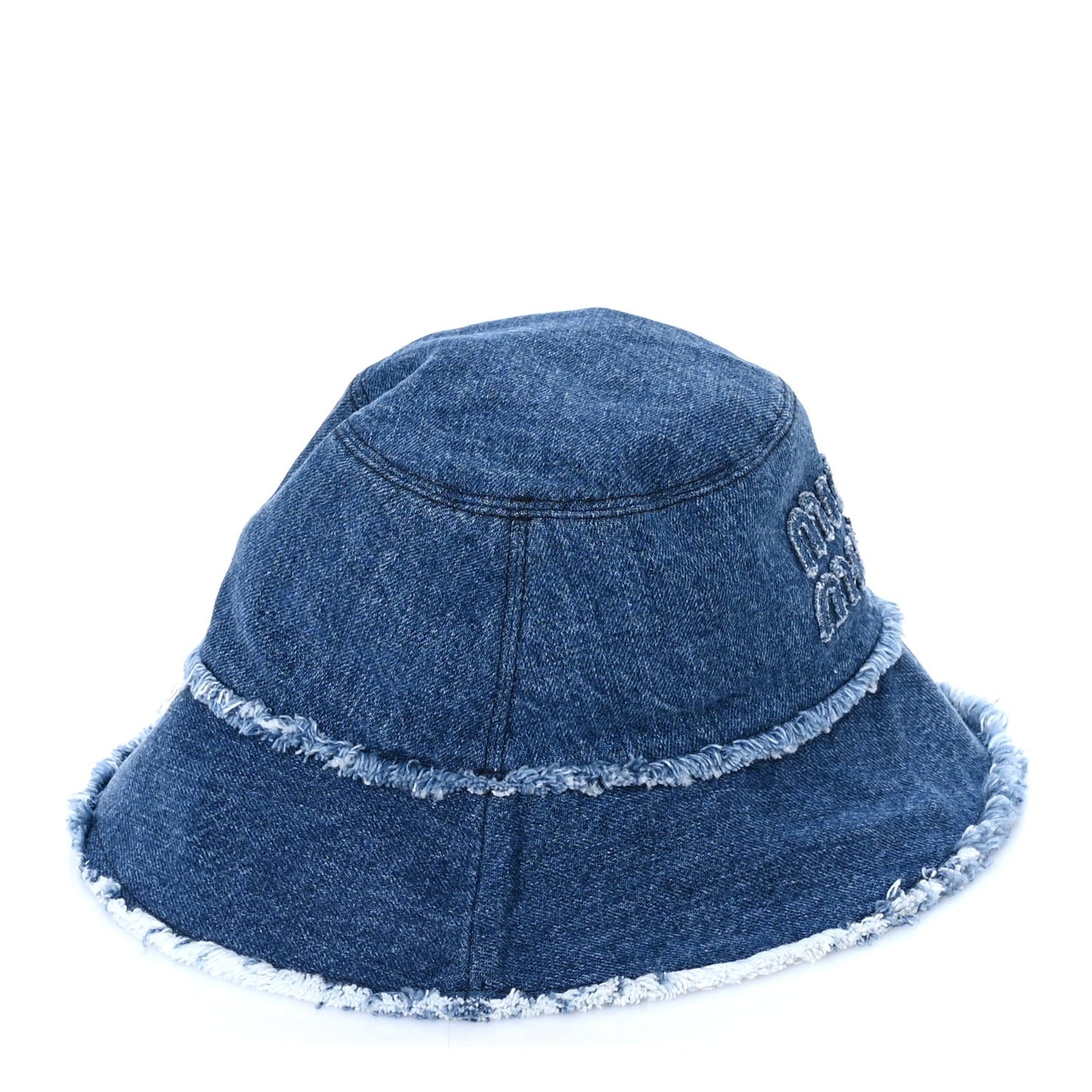 Denim Logo Bucket Hat S Blue