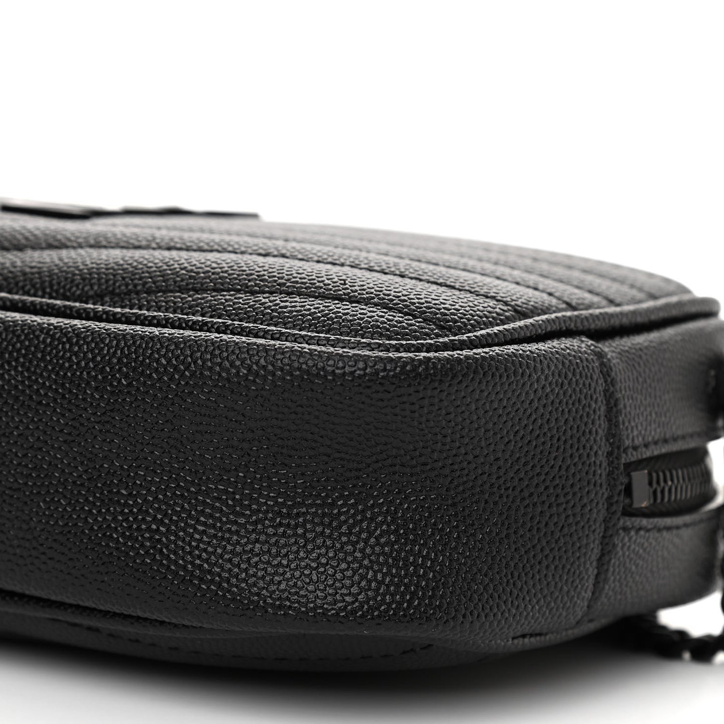 Grain De Poudre Matelasse Monogram Mini Lou Camera Bag Black