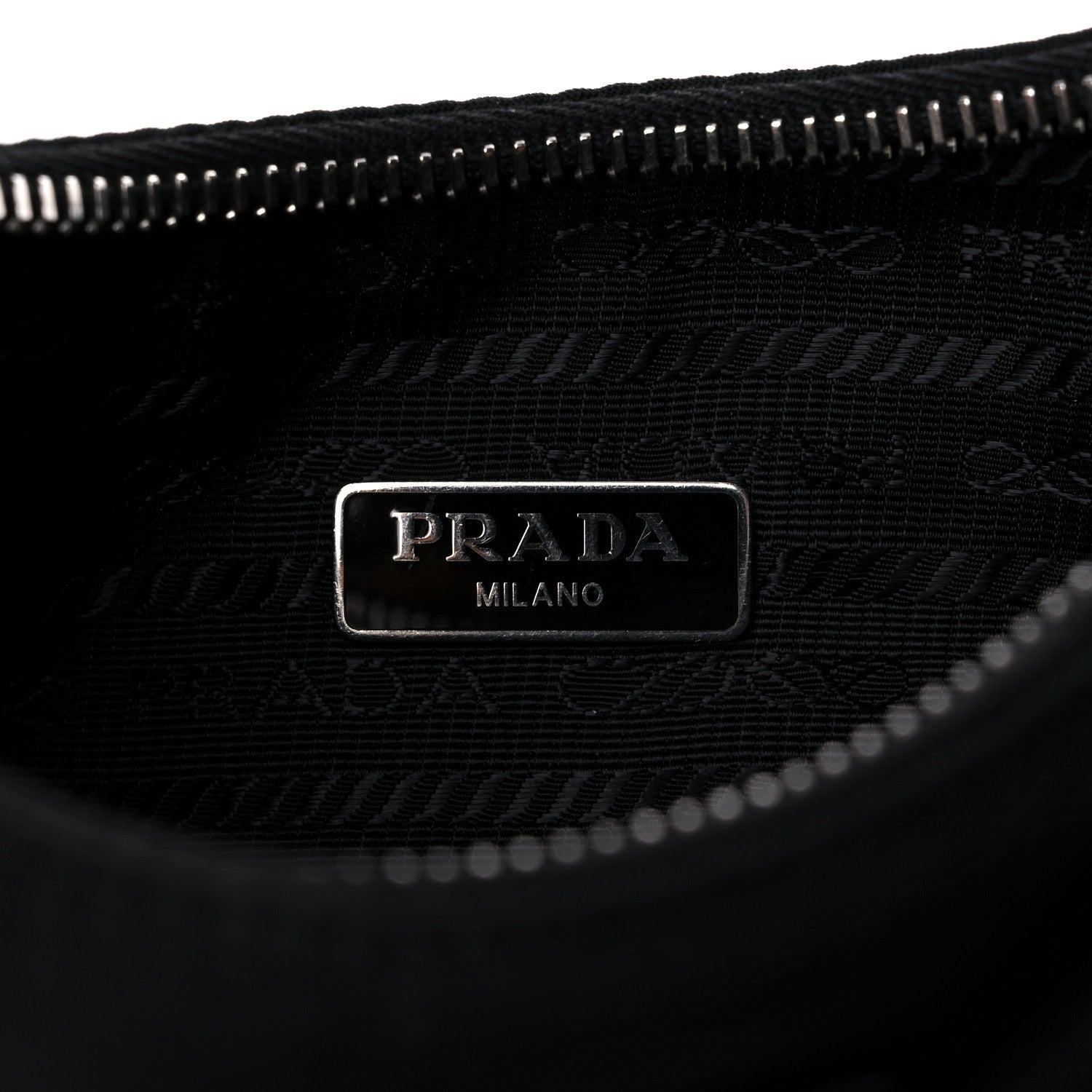 Prada Tessuto Nylon Saffiano Mini Re-Edition 2005 Bag Black 6 of 11