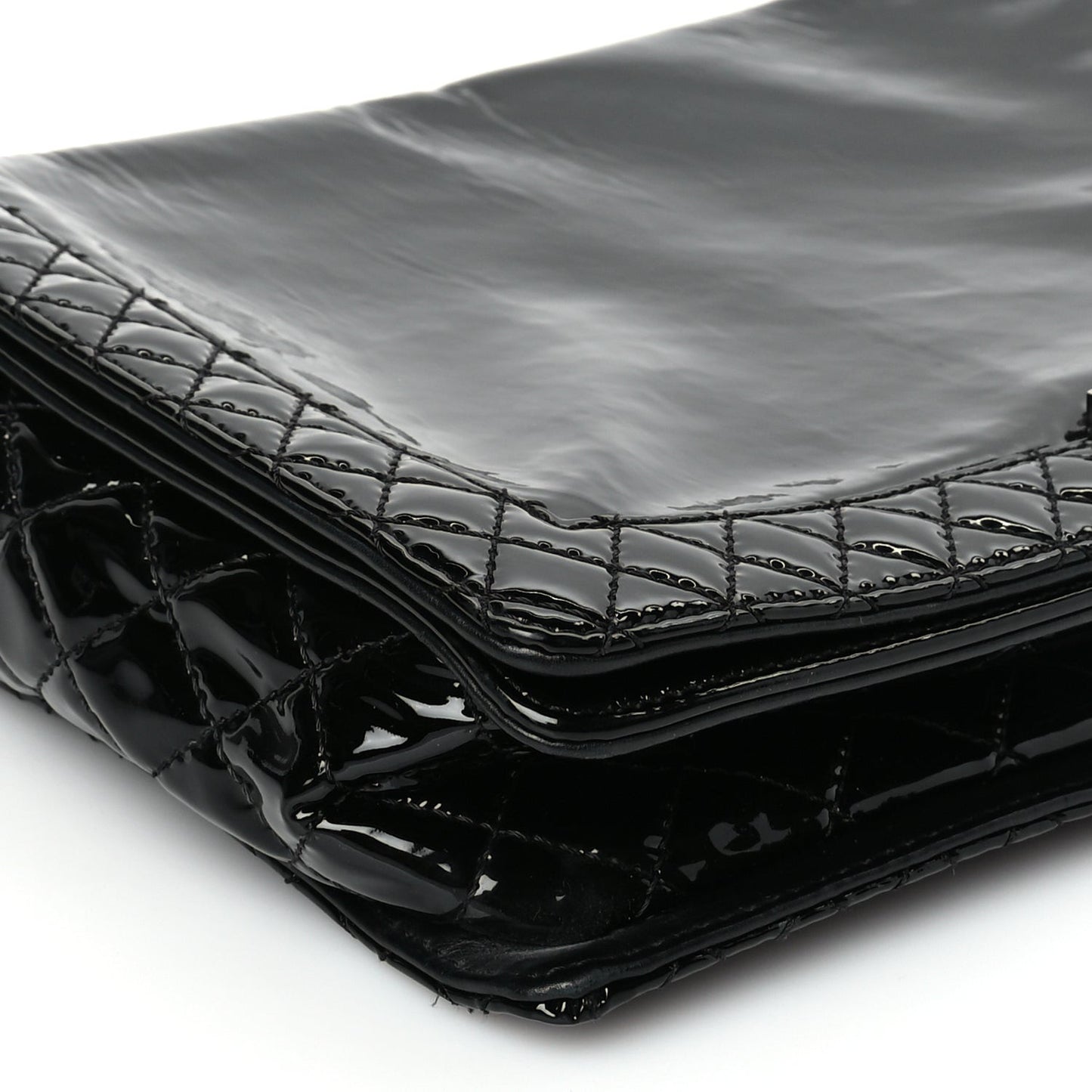 Patent Large Boy Reverso Flap Black