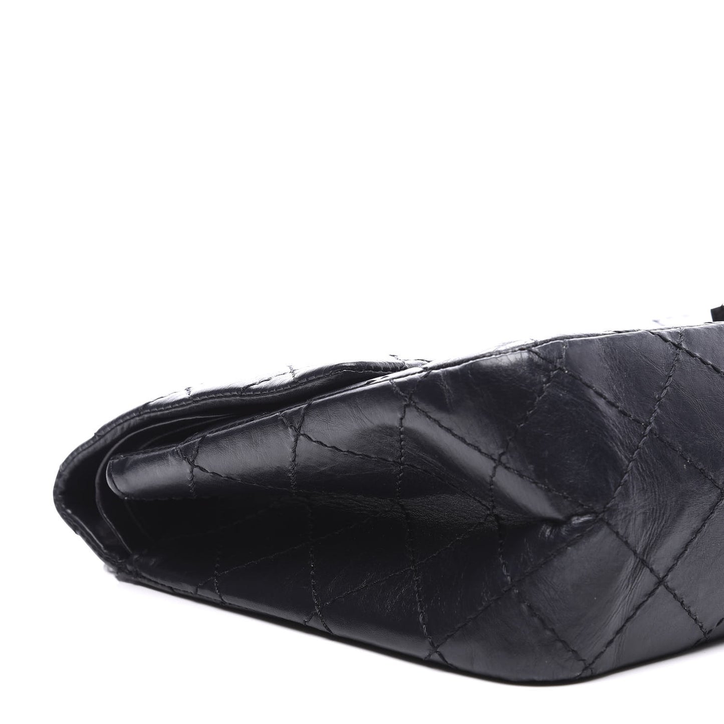 Aged Calfskin Quilted 2.55 Reissue 226 Flap Navy Blue
