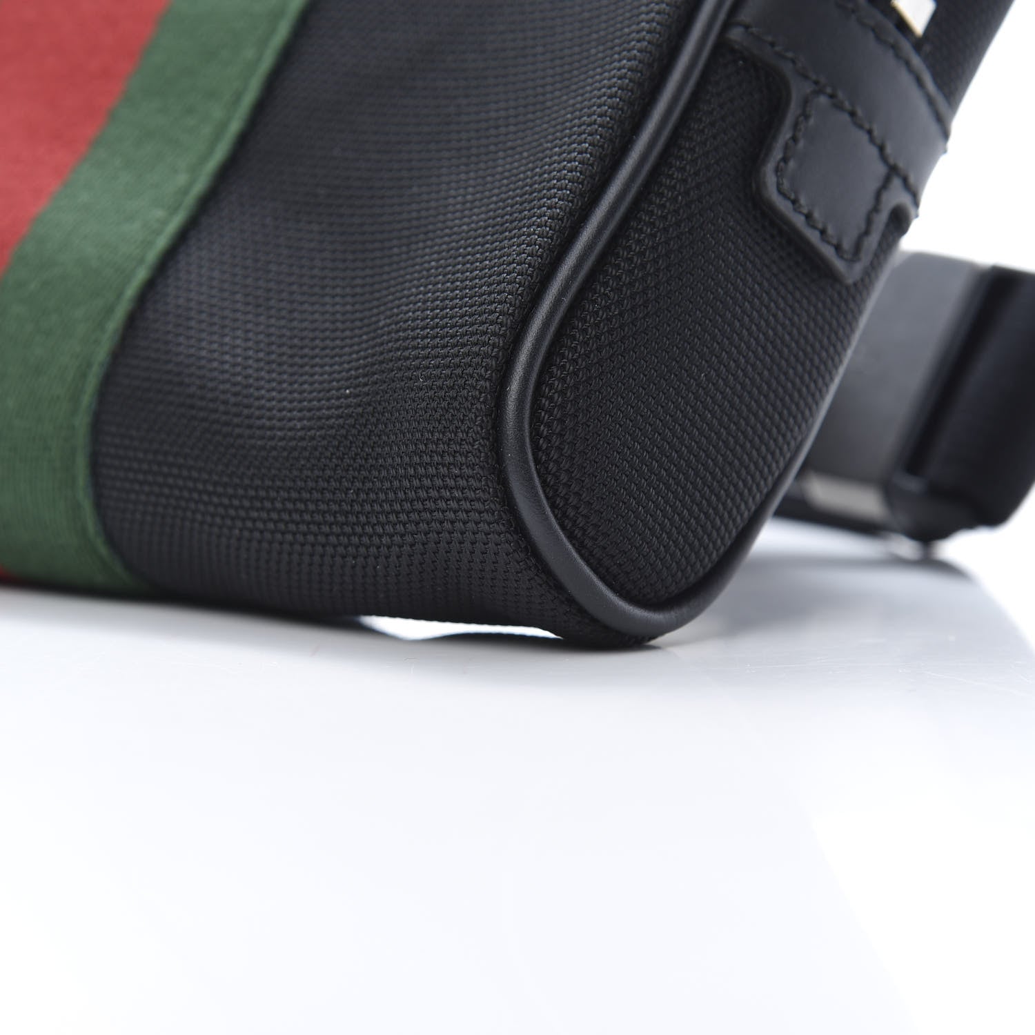 Gucci Canvas Web Slim Belt Bag Black 10 of 10