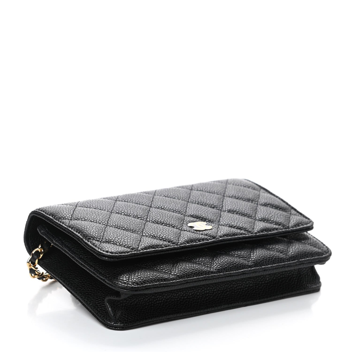 Chanel Caviar Quilted Wallet On Chain WOC Black 4 of 11